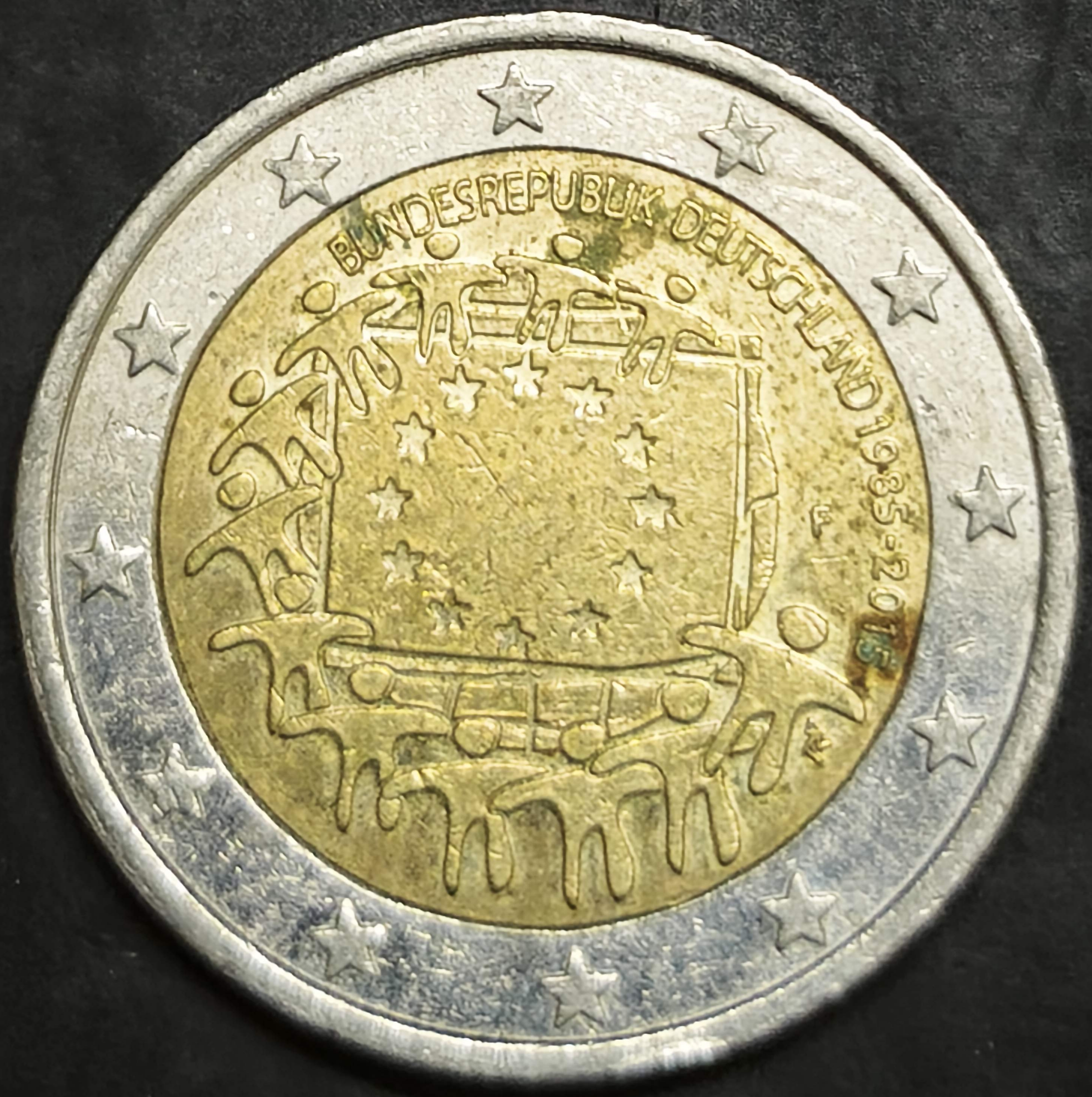 Germany 2 Euros 2015 F 30 Years of EU