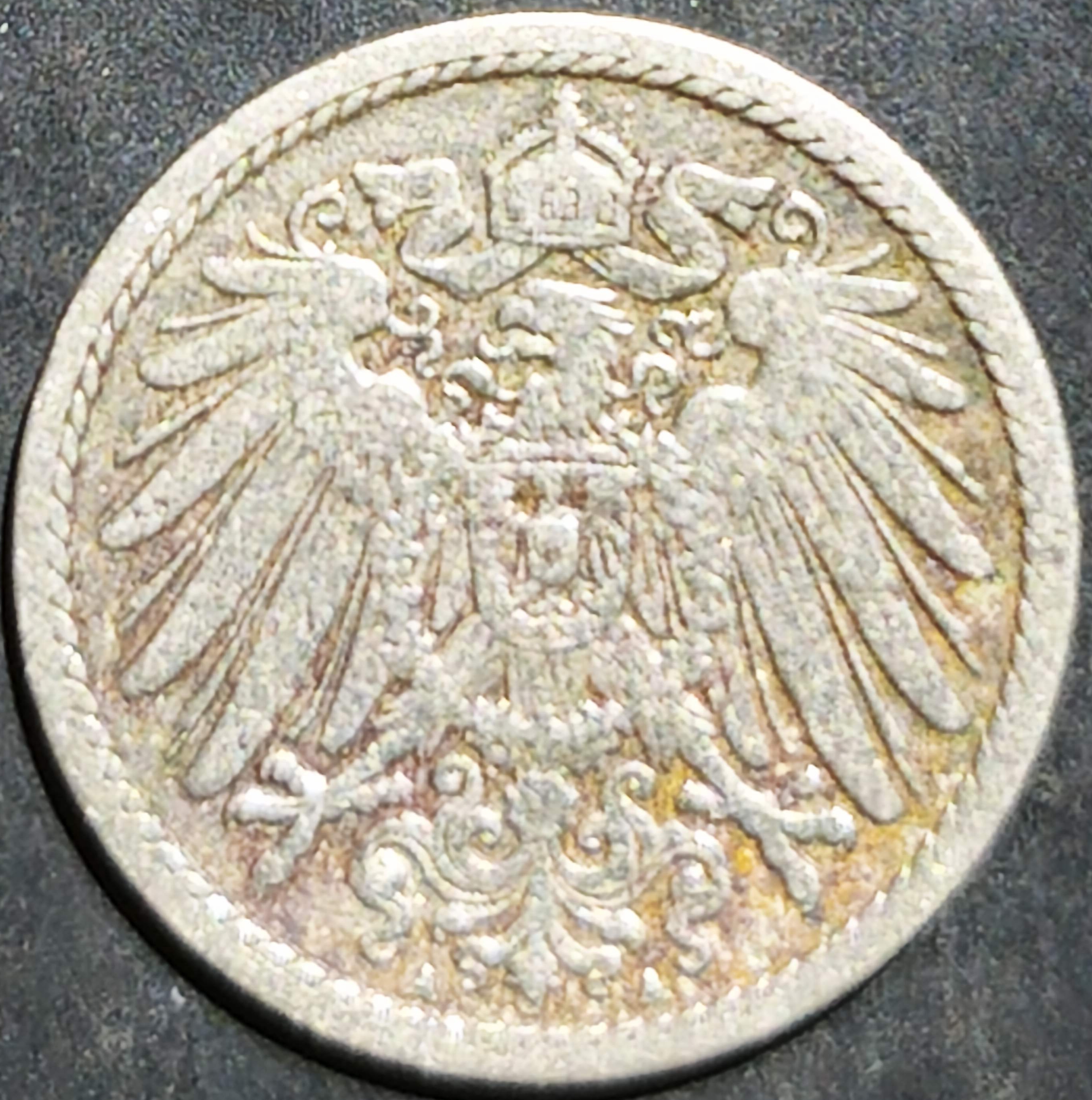 German Empire 5 Pfennig 1890~1915