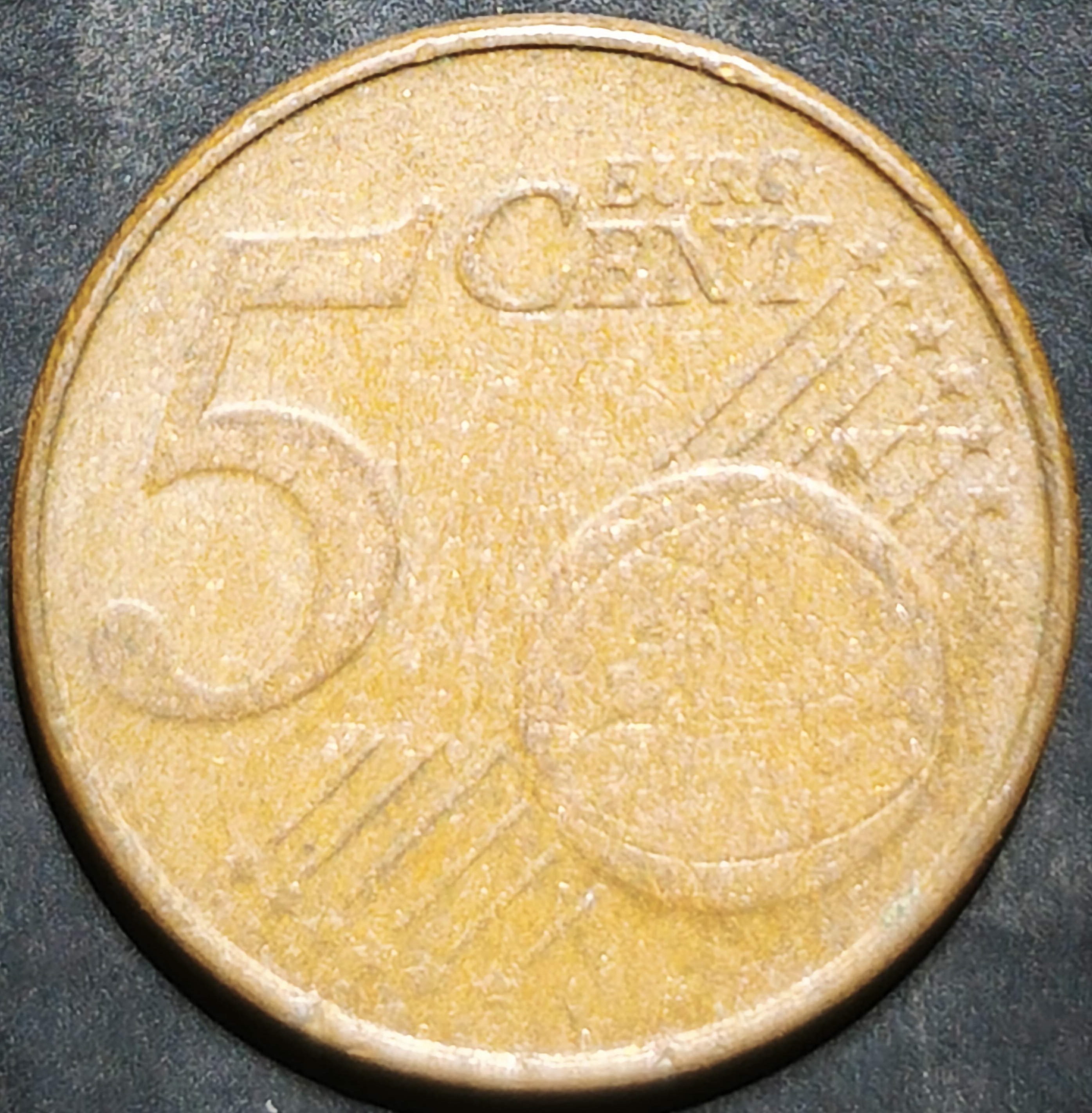 Luxembourg 5 Euro Cents 2002