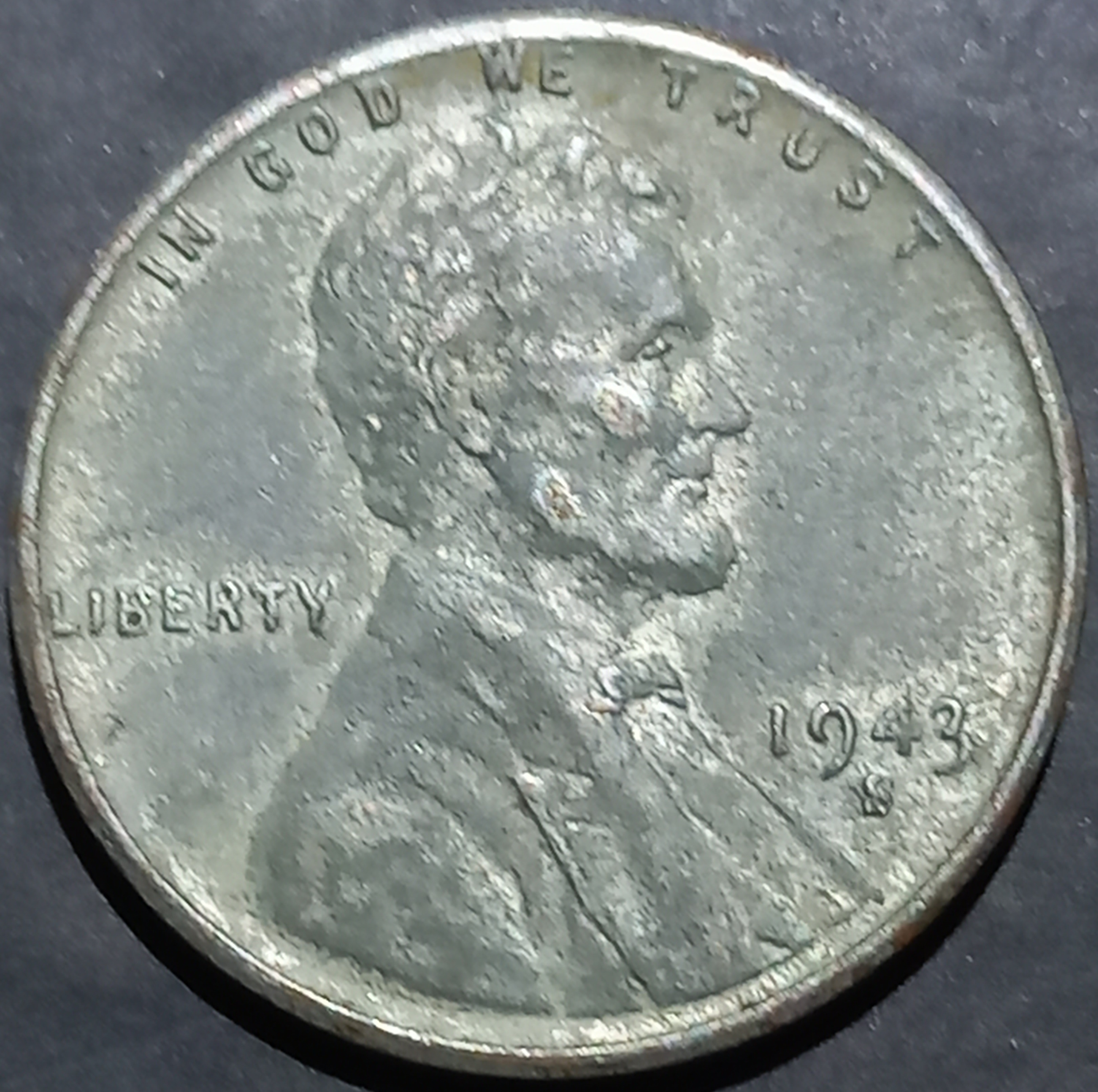 USA 1 Cent 1943 Steel San Francisco