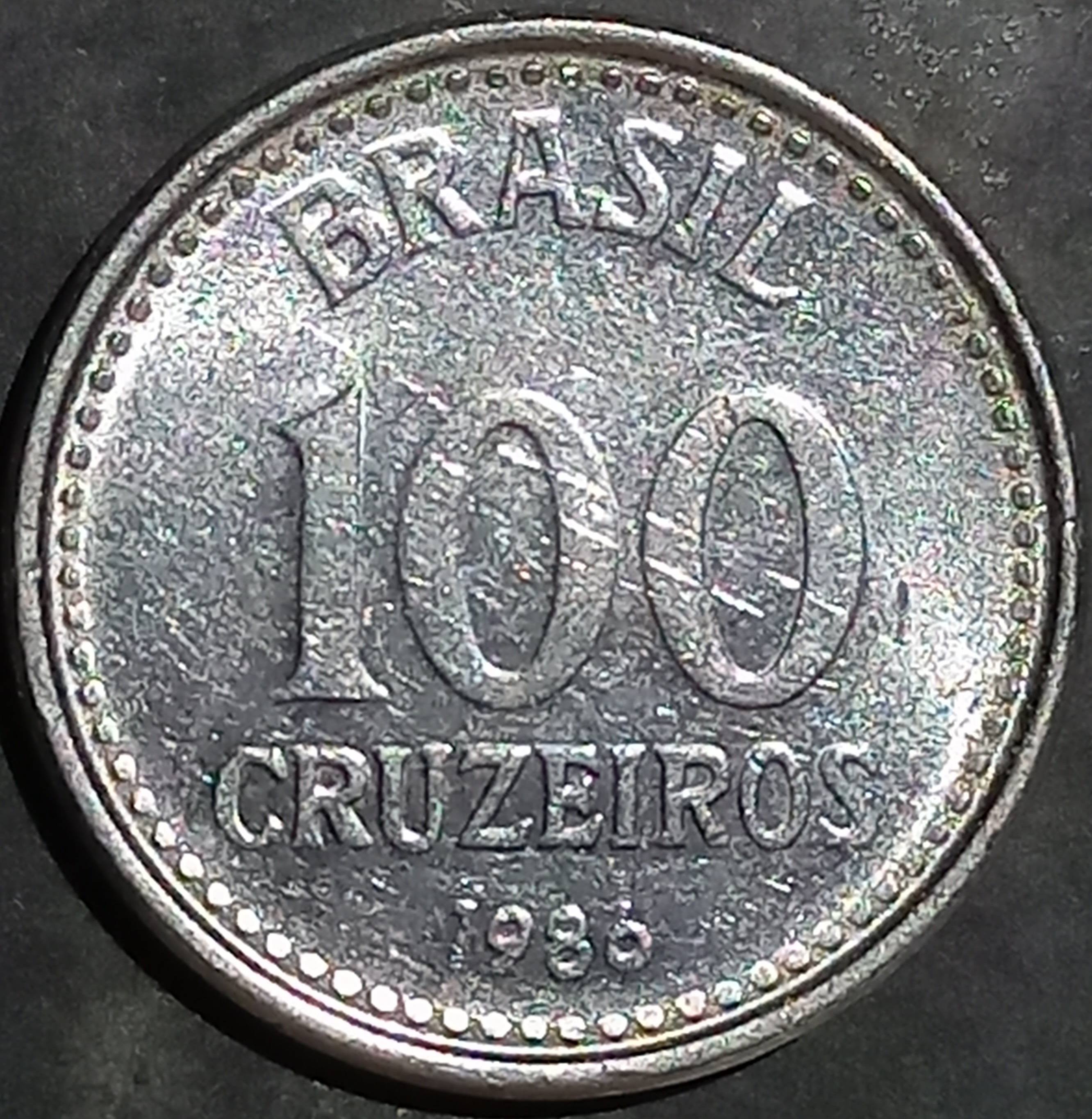 Brazil 100 Cruzeiros 1985, 1986