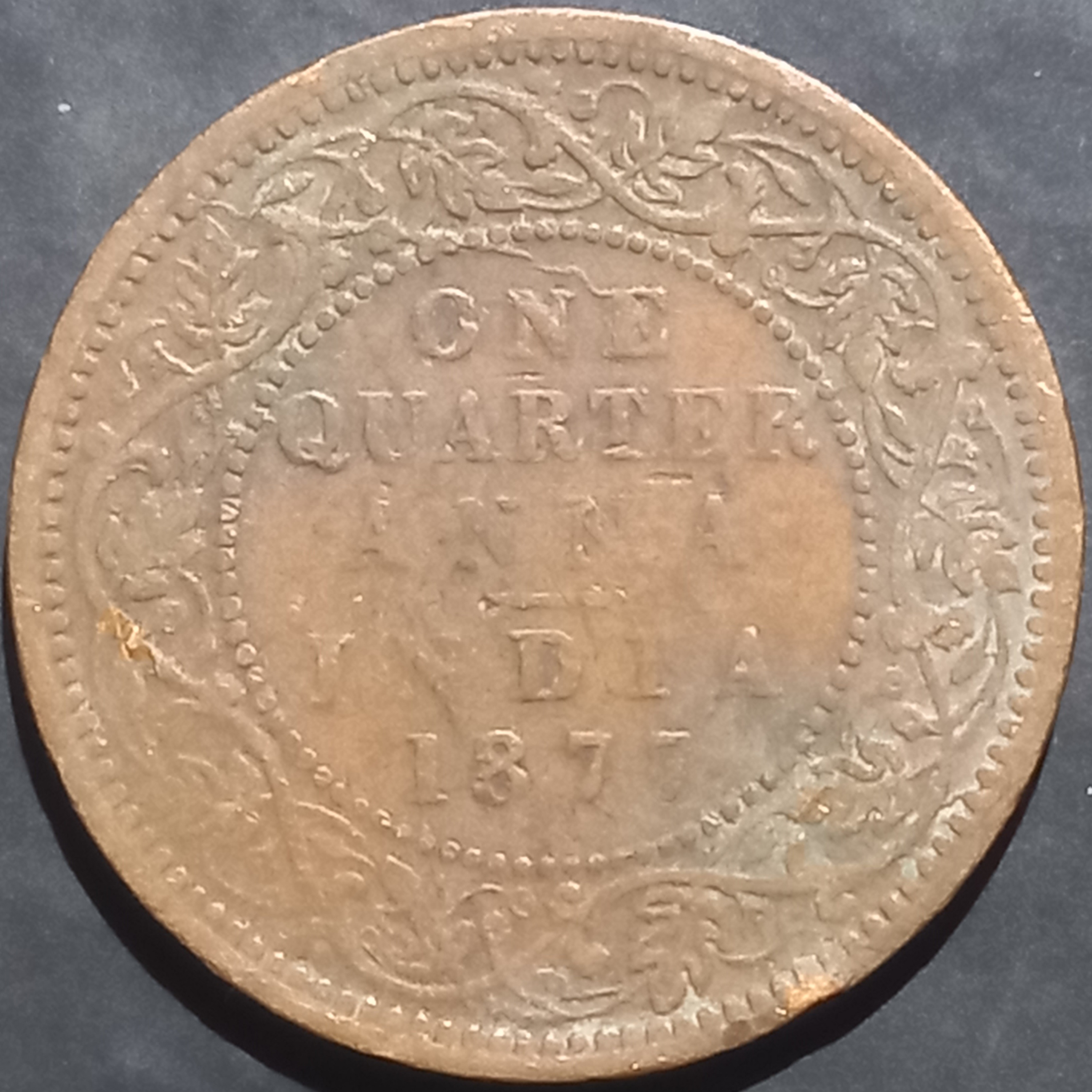India - British ¼ Anna 1877~1901