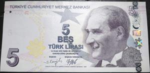 Turkey 5 Lira 2013~2024