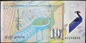 Macedonia, North 10 Denari 2020 Polymer