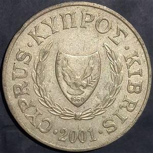 Cyprus 20 Cents 1991 2004