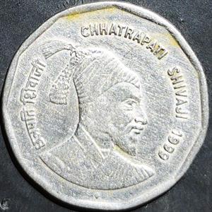 India Republic 2 Rupees 1999 Chhatrapati Shivaji