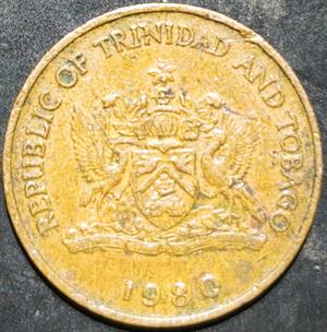 Trinidad & Tobago 5 Cents 1976~2017