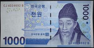South Korea 1000 Won 2007