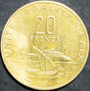 Djibouti 20 Francs 1977~2017