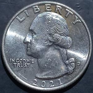 USA ¼ Dollar 2021 D Crossing the Delaware