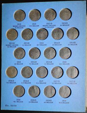 USA Buffalo Nickels Empty Book 1913~1938