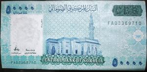Somalia 50000 Shillings 2010