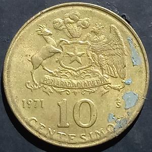 Chile 10 Centésimos 1971