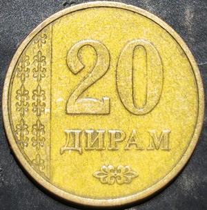 Tajikistan 20 Diram 2017, 2018