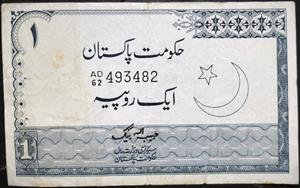 Pakistan 1 Rupee 1975~1981 Habibullah Baig