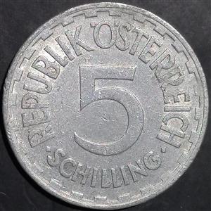 Austria 5 Schillings 1952~1957