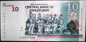 Eswatini 10 Lilangeni 2015