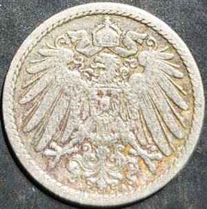 German Empire 5 Pfennig 1890~1915