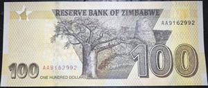 Zimbabwe 100 Dollars 2020~2023