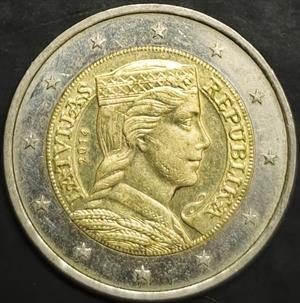 Latvia 2 Euros 2014~2026