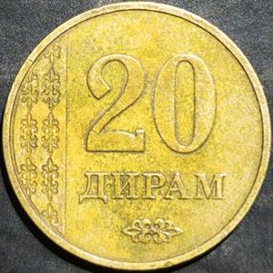 Tajikistan 20 Diram 2011