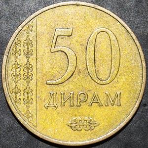 Tajikistan 50 Diram 2015