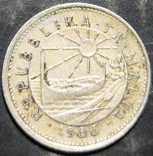 Malta 5 Cents 1986