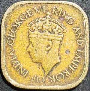 Sri Lanka 5 Cents 1944, 1945