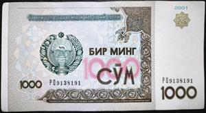 Uzbekistan 1000 So‘m 2001