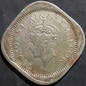 India - British 2 Anna 1946~1947 GVI