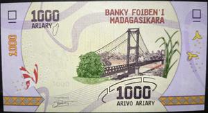 Madagascar 1000 Ariary 2017~2024