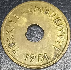 Turkey 1 Kuruş 1947~1951