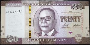 Liberia 20 Dollar 2022~2024