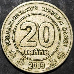 Turkmenistan 20 Teňňe 2009