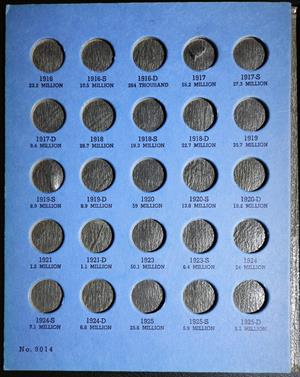 USA Mercury Head Dimes Empty Book 1916~1945