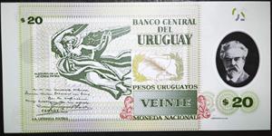 Uruguay 20 Peso Uruguayo 2020, 2021