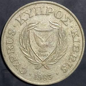 Cyprus 20 Cents 1983