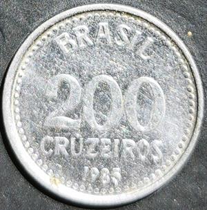 Brazil 200 Cruzeiros 1985, 1986