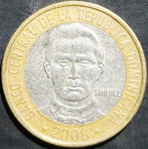 Dominican Republic 5 Pesos 2008