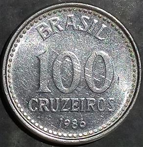 Brazil 100 Cruzeiros 1985, 1986