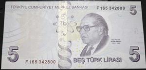 Turkey 5 Lira 2013~2024