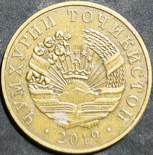 Tajikistan 10 Diram 2019~2025
