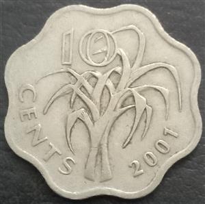 Eswatini 10 Cents 1995~2009