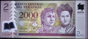 Paraguay 2000 Guaranies 2008~2023