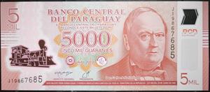 Paraguay 5000 Guarani 2011~2022
