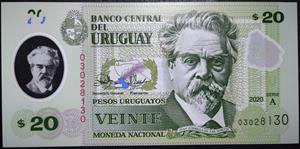 Uruguay 20 Peso Uruguayo 2020, 2021
