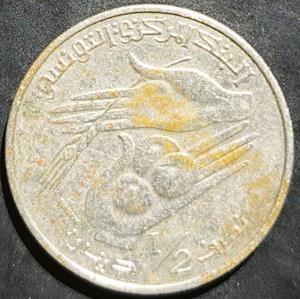 Tunisia ½ Dinar 1996~2013