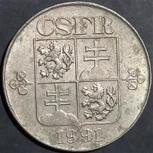 Czechoslovakia 2 Koruny 1991, 1992