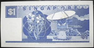 Singapore 1 Dollar 1987