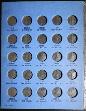 USA Roosevelt Dimes Empty Book 1946~2025